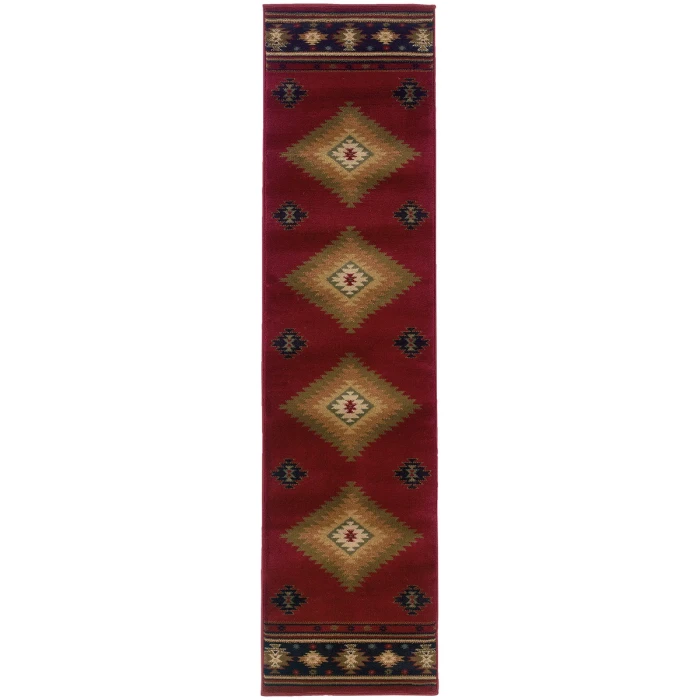 Oriental Weavers Area Rug Hudson 087K1 Red 3'10" X  5' 5"