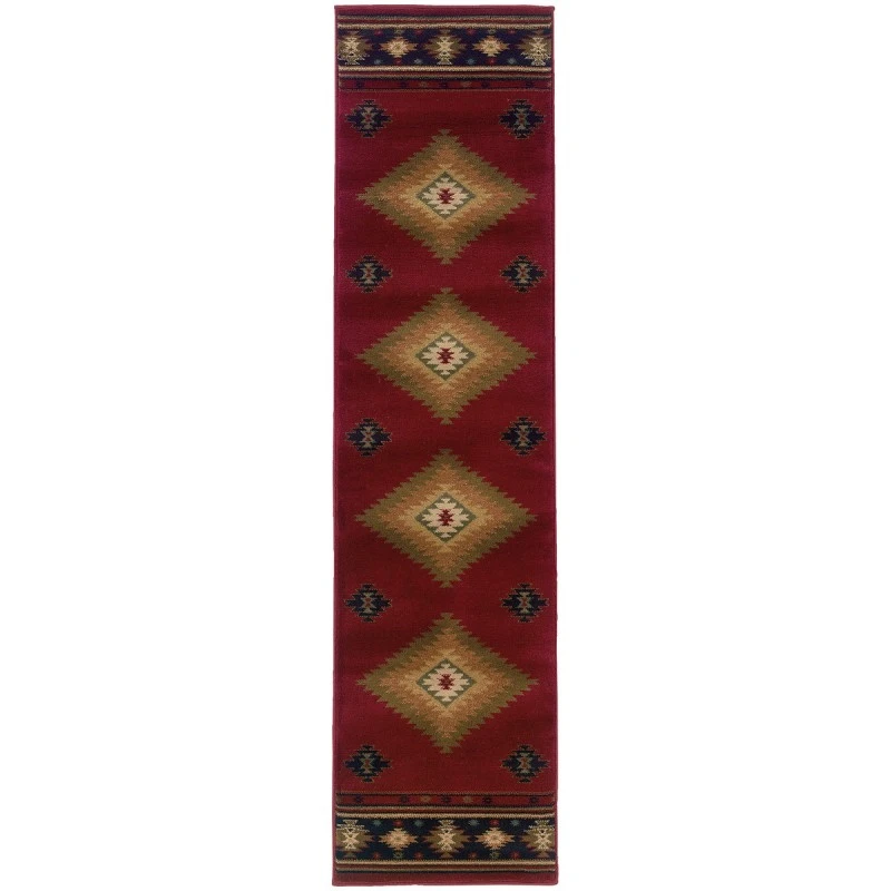 Oriental Weavers Area Rug Hudson 087K1 Red 6' 7" X  9' 6"