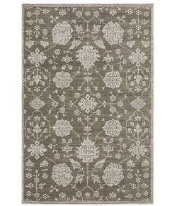 Oriental Weavers Intrigue Int01 Grey/ Grey 5 Ft. 3 In. X 7 Ft. 6 In. Rectangle Rug
