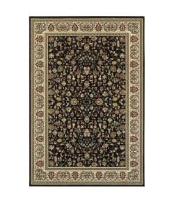 Oriental Weavers Kashan 108B1 Black/ Ivory Area Rug 7 ft. 10 in. X 10 ft. 10 in. Rectangle