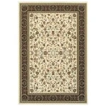 Oriental Weavers Kashan 108X1 Ivory/ Black Area Rug 1 ft. 10 in. X 3 ft. 0 in. Rectangle