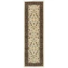 Oriental Weavers Kashan 108X1 Ivory/ Black Area Rug 2 ft. 3 in. X 7 ft. 6 in. Runner