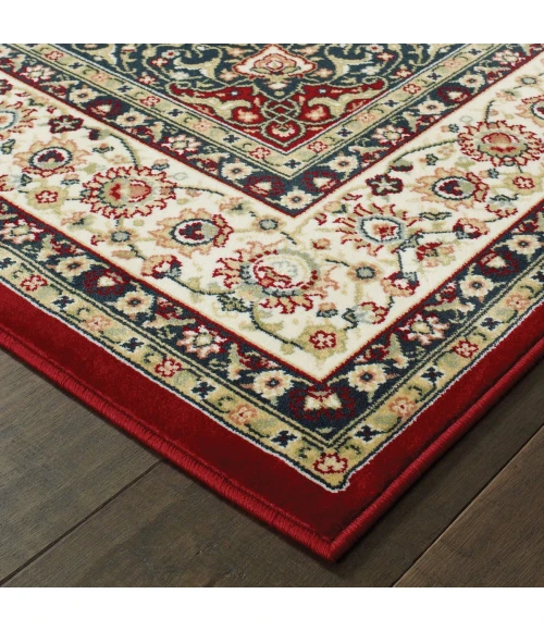 Oriental Weavers Area Rug Kashan 119N1 Red 6' 7" X  9' 6"