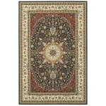 Oriental Weavers Kashan 119U1 Navy/ Ivory Area Rug 7 ft. 10 in. X 10 ft. 10 in. Rectangle