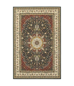 Oriental Weavers Kashan 119U1 Navy/ Ivory Area Rug 9 ft. 10 in. X 12 ft. 10 in. Rectangle