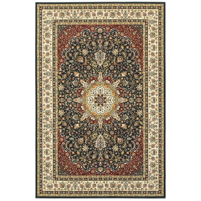 Oriental Weavers Area Rug Kashan 119U1 Navy 5' 3" X  7' 6"