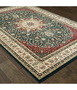 Oriental Weavers Kashan 119U1 Navy/ Ivory Area Rug 2 ft. 3 in. X 7 ft. 6 in. Runner