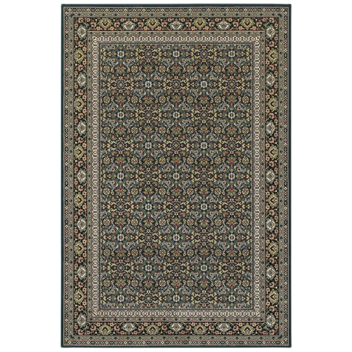 Oriental Weavers Area Rug Kashan 180L1 Navy 6' 7" X  9' 6"