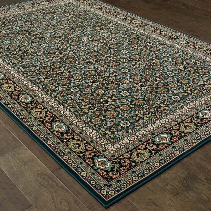 Oriental Weavers Area Rug Kashan 180L1 Navy 6' 7" X  9' 6"