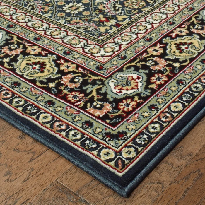 Oriental Weavers Area Rug Kashan 180L1 Navy 6' 7" X  9' 6"