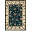 Oriental Weavers Kashan 2336B Navy/ Ivory Area Rug 6 ft. 7 in. X 9 ft. 6 in. Rectangle