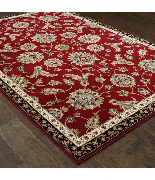 Oriental Weavers Area Rug Kashan 370RI Red 6' 7" X  9' 6"