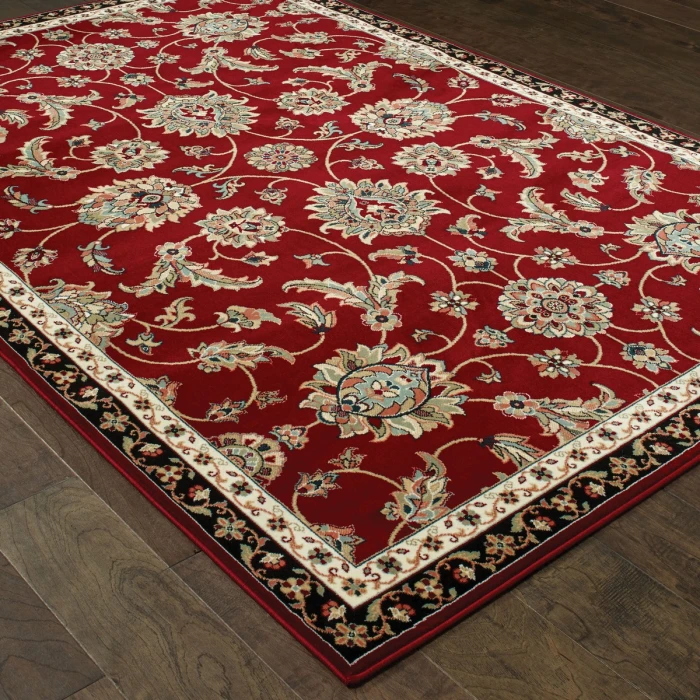 Oriental Weavers Area Rug Kashan 370RI Red 5' 3" X  7' 6"