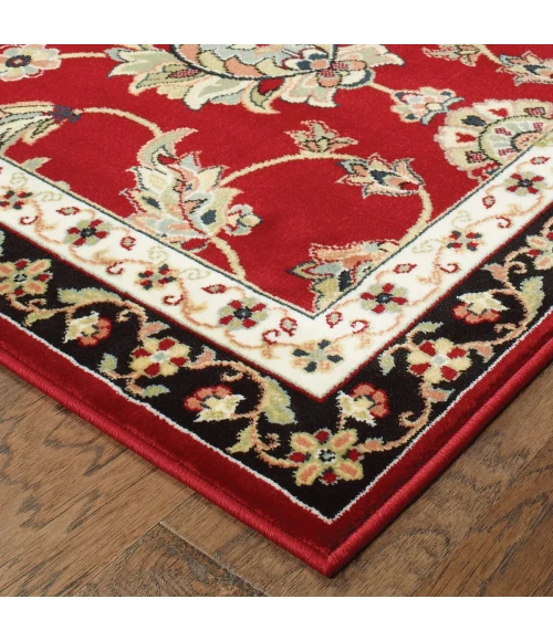 Oriental Weavers Area Rug Kashan 370RI Red 6' 7" X  9' 6"