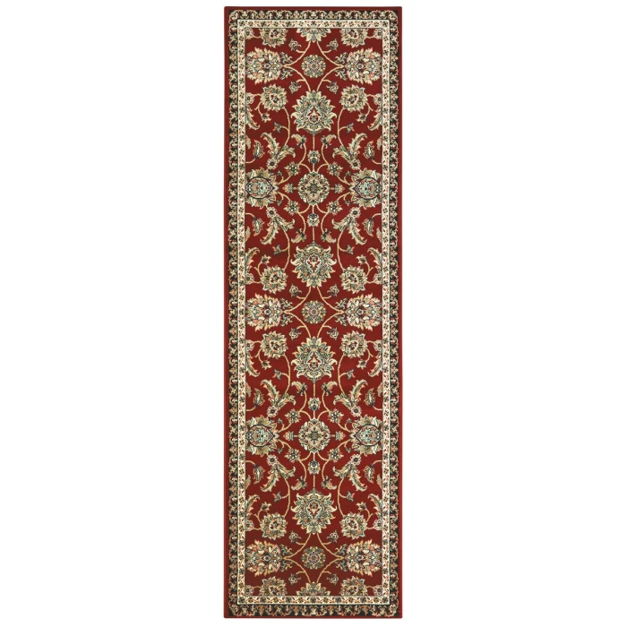 Oriental Weavers Area Rug Kashan 370RI Red 5' 3" X  7' 6"