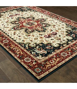Oriental Weavers Kashan 096W1 Red/ Ivory Area Rug 2 ft. 3 in. X 7 ft. 6 in. Runner
