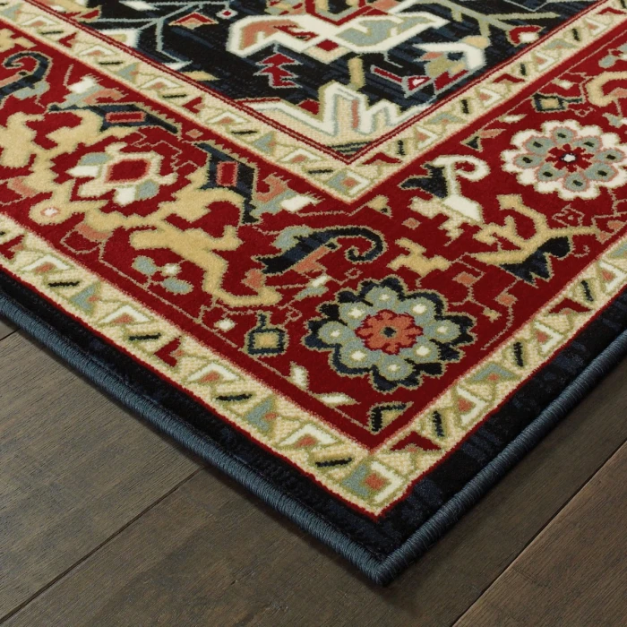 Oriental Weavers Area Rug Kashan 096W1 Red 5' 3" X  7' 6"