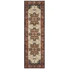 Oriental Weavers Kashan 096W1 Red/ Ivory Area Rug 2 ft. 3 in. X 7 ft. 6 in. Runner
