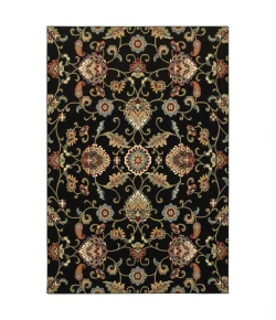 Oriental Weavers Kashan 9946K Black/ Multi Area Rug 3 ft. 10 in. X 5 ft. 5 in. Rectangle