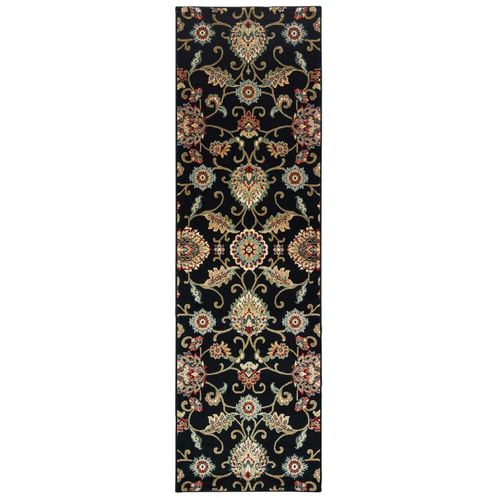 Oriental Weavers Area Rug Kashan 9946K Black 5' 3" X  7' 6"