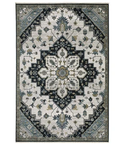 Oriental Weavers Keira Kei04 Blue/ Grey 2 Ft. 3 In. X 7 Ft. 6 In. Runner Rug