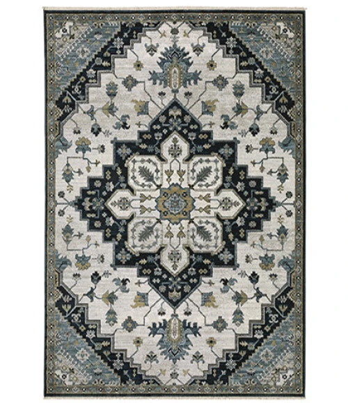 Oriental Weavers KEIRA kei04 Blue/Grey Rug 2' 3X7' 6