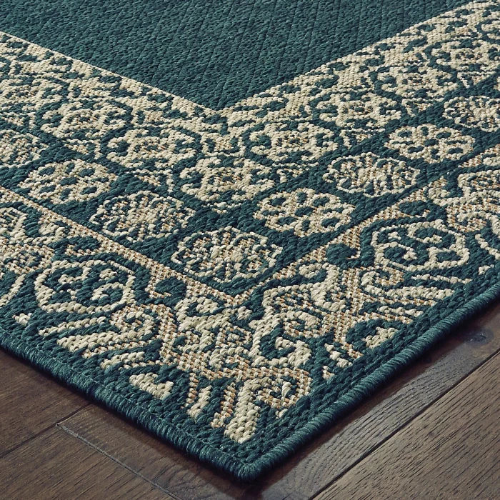 Oriental Weavers Area Rug Latitude 1503B Blue 7'10" X 10'