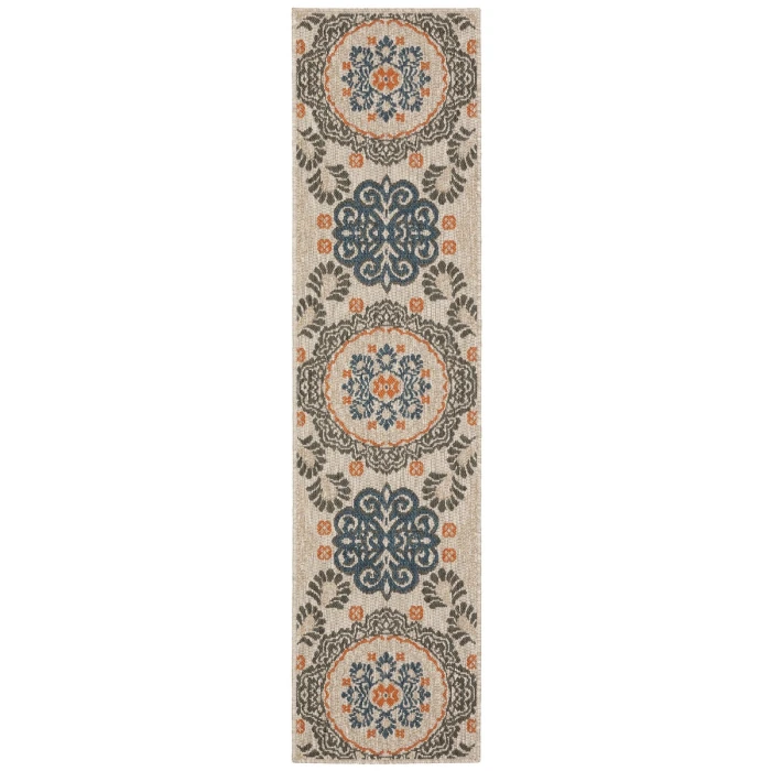 Oriental Weavers Area Rug Latitude 1903W Grey 1'10" X  7' 6" Runner