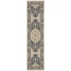 Oriental Weavers Latitude 001J3 Grey/ Gold Area Rug 1 ft. 10 in. X 7 ft. 6 in. Runner