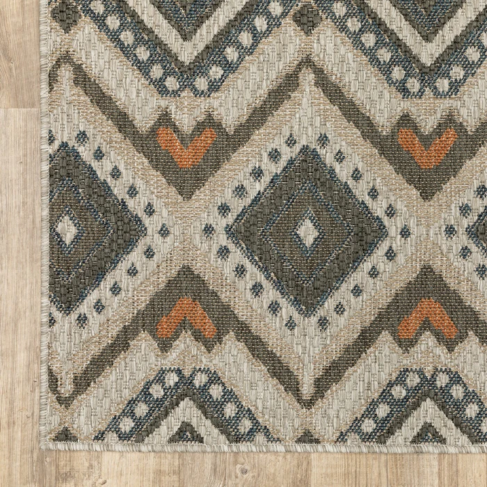Oriental Weavers Area Rug Latitude 002X3 Grey 3' 3" X  5'