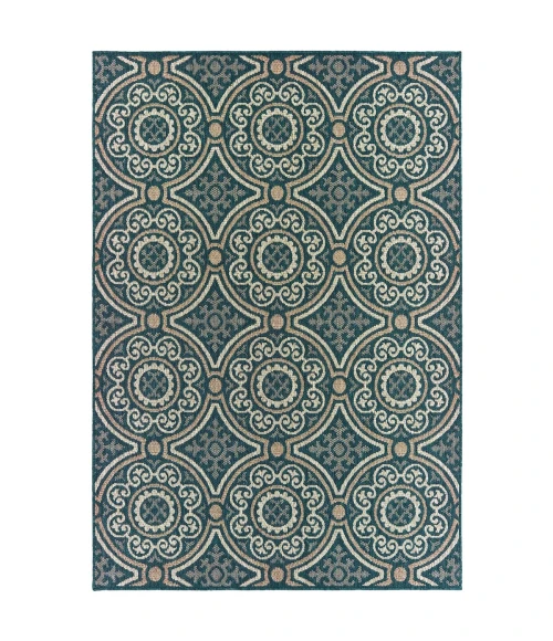 Oriental Weavers Area Rug Latitude 609B3 Blue 6' 7" X  9' 2"