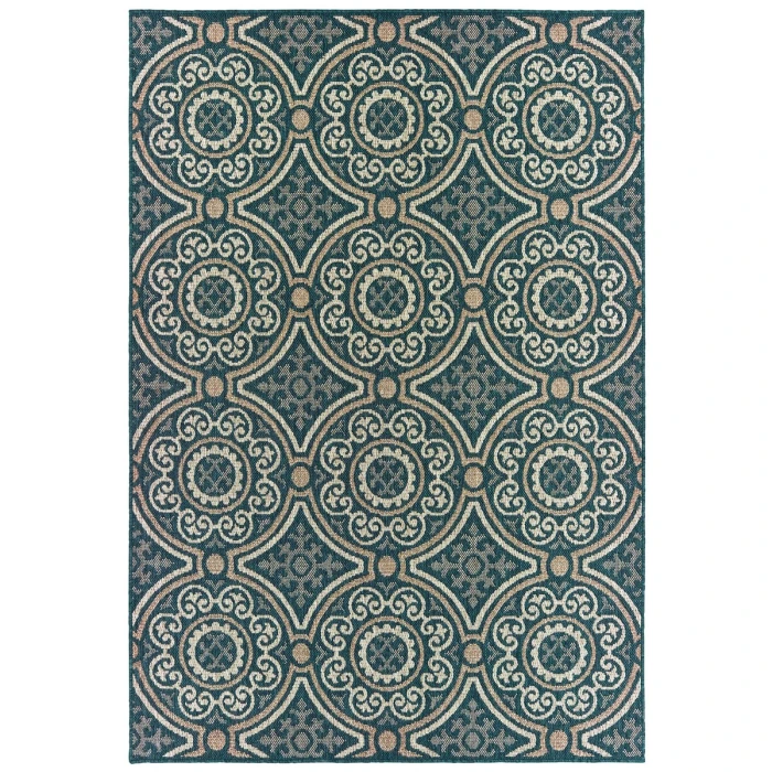 Oriental Weavers Area Rug Latitude 609B3 Blue 7'10" X 10'
