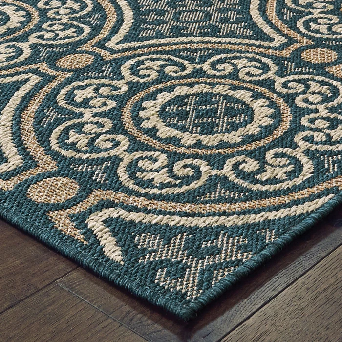 Oriental Weavers Area Rug Latitude 609B3 Blue 7'10" X 10'