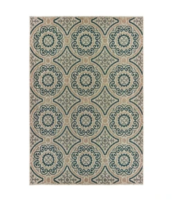 Oriental Weavers Latitude 609X3 Grey/ Blue Area Rug 6 ft. 7 in. X 9 ft. 2 in. Rectangle