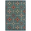 Oriental Weavers Latitude 709B3 Blue/ Orange Area Rug 3 ft. 3 in. X 5 ft. Rectangle