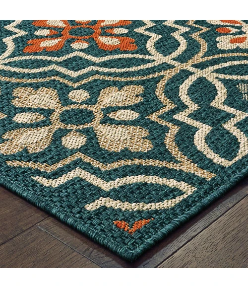 Oriental Weavers Area Rug Latitude 709B3 Blue 6' 7" X  9' 2"