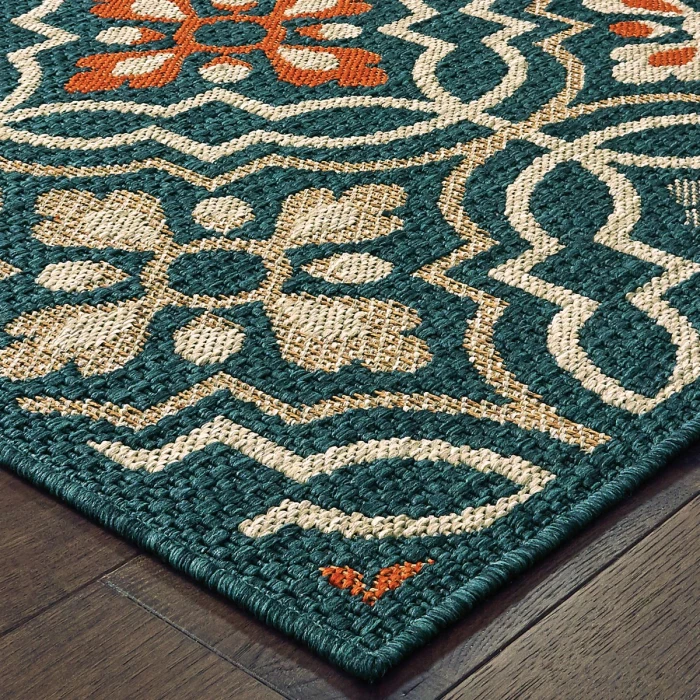 Oriental Weavers Area Rug Latitude 709B3 Blue 7'10" X 10'