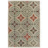 Oriental Weavers Latitude 709Y3 Grey/ Orange Area Rug 3 ft. 3 in. X 5 ft. Rectangle