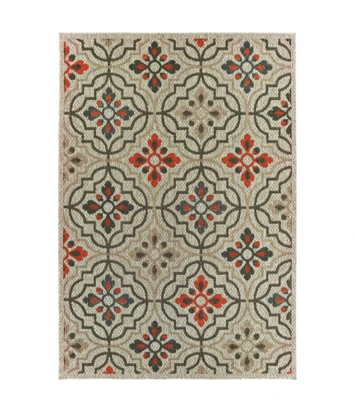 Oriental Weavers Area Rug Latitude 709Y3 Grey 6' 7" X  9' 2"