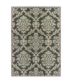 Oriental Weavers Latitude 8020K Grey/ Charcoal Area Rug 9 ft. 10 in. X 12 ft. 10 in. Rectangle