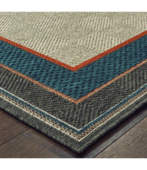 Oriental Weavers Area Rug Latitude 8021L Grey 6' 7" X  9' 2"