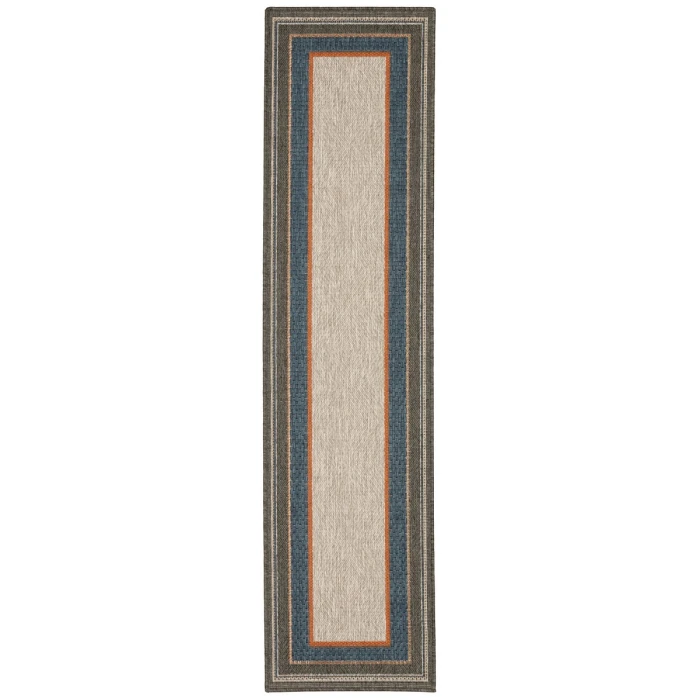 Oriental Weavers Area Rug Latitude 8021L Grey 1'10" X  7' 6" Runner