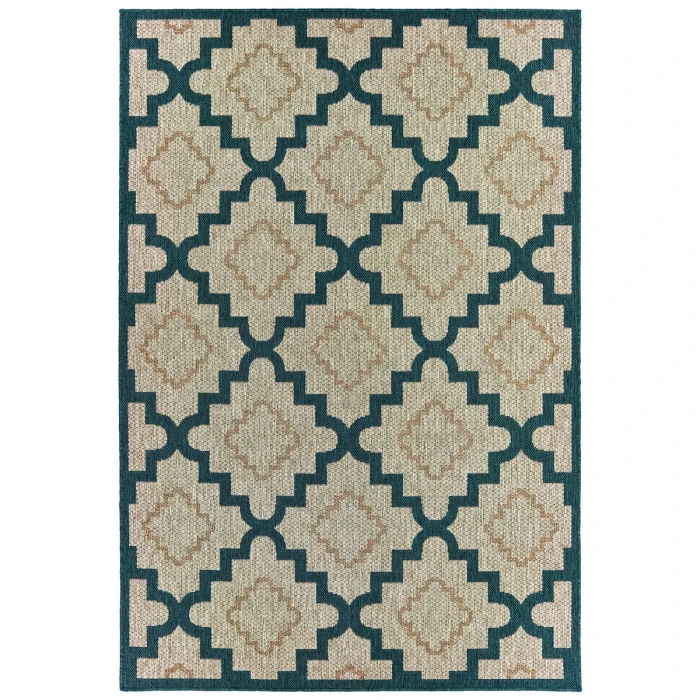 Oriental Weavers Area Rug Latitude 804I3 Grey 6' 7" X  9' 2"