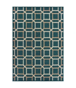 Oriental Weavers Latitude 806B3 Blue/ Grey Area Rug 6 ft. 7 in. X 9 ft. 2 in. Rectangle