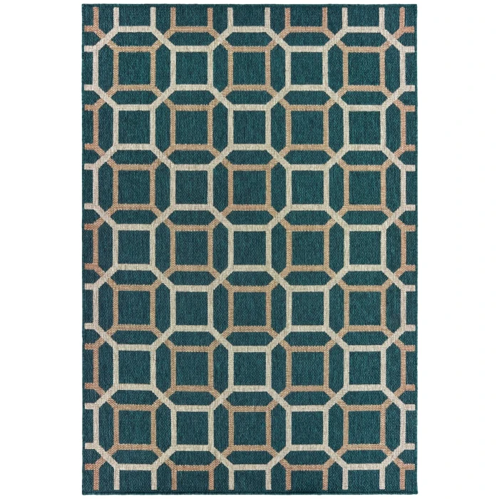 Oriental Weavers Area Rug Latitude 806B3 Blue 7'10" X 10'