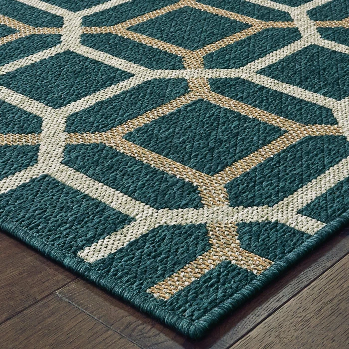 Oriental Weavers Area Rug Latitude 806B3 Blue 7'10" X 10'