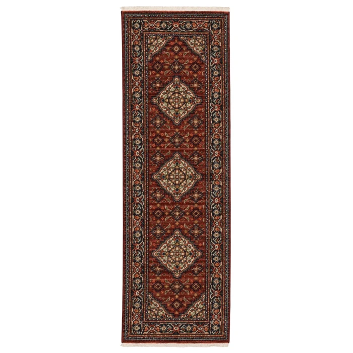 Oriental Weavers Area Rug Lilihan 001C6 Red 2' 6" X 12' Runner
