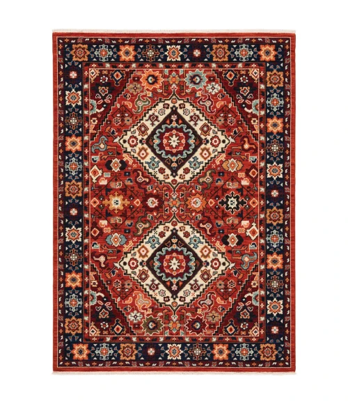 Oriental Weavers Area Rug Lilihan 2061V Red 7'10" X 10'10"