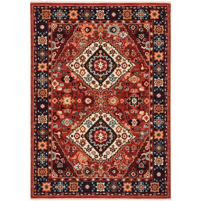 Oriental Weavers Area Rug Lilihan 2061V Red 9'10" X 12'10"
