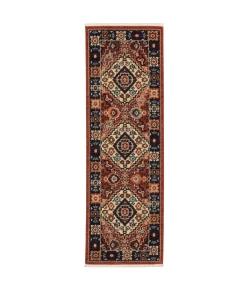 Oriental Weavers Lilihan 2061V Red/ Blue Area Rug 2 ft. X 6 ft. Runner